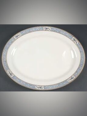 Antique Theodore Haviland Limoges France Oval Serving Platter “Rani”.